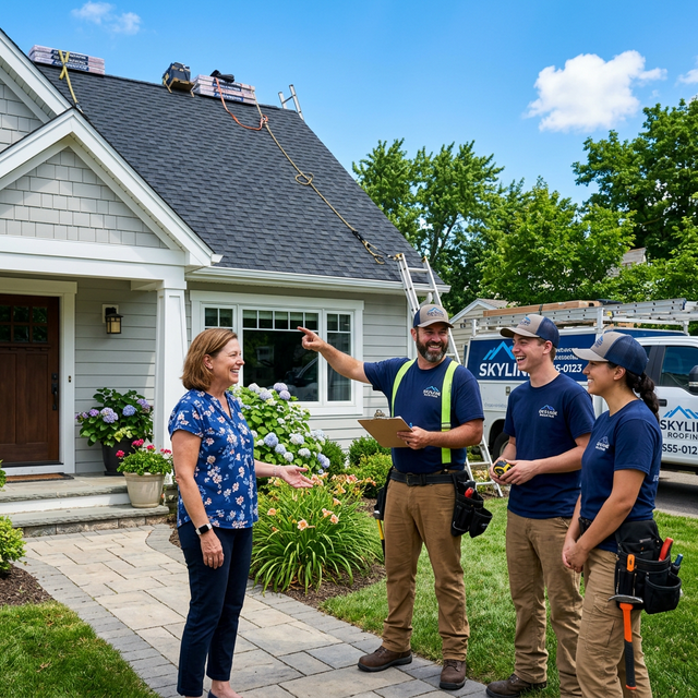 Friendly roofing team in Charleston